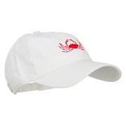 Crab Embroidered Unconstructed Cap