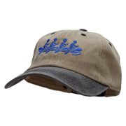 Rowing Team Embroidered Pigment Dyed Wash Cap