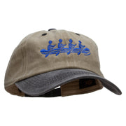 Rowing Team Embroidered Pigment Dyed Wash Cap