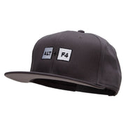 Rage Quit Embroidered Prostyle Snapback - Charcoal OSFM