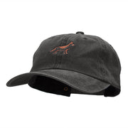 Minimal German Shepherd Embroidered Unstructured Cotton Cap