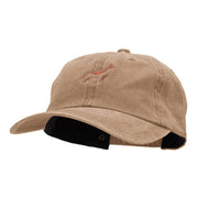 Minimal German Shepherd Embroidered Unstructured Cotton Cap