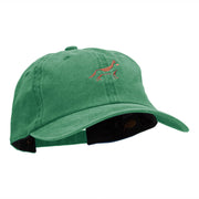 Minimal German Shepherd Embroidered Unstructured Cotton Cap