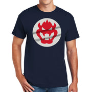 Bowser King Koopa Big Size Cotton Polyester DryBlend T-Shirt - Navy S