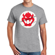 Bowser King Koopa Big Size Cotton Polyester DryBlend T-Shirt - Sport-Grey S