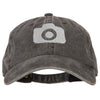 Camera Design Photographer Embroidered Washed Cotton Twill Cap