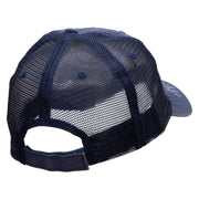 Go To Jail Embroidered Low Profile Special Cotton Mesh Cap - Navy OSFM