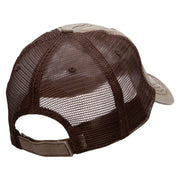 Go To Jail Embroidered Low Profile Special Cotton Mesh Cap - Khaki-Brown OSFM