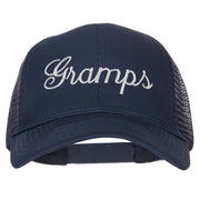 Gramps Embroidered Solid Cotton Mesh Pro Cap