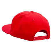 Mario Luigi Wario Waluigi Symbol Embroidered 6 Panel High Profile Structured Snapback - Red OSFM