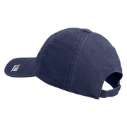 U.S. Army 23rd Infantry Division Embroidered Washed Solid Pigment Dyed Cotton Twill Brass Buckle Cap - Navy OSFM