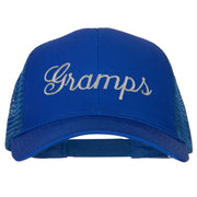 Gramps Embroidered Solid Cotton Mesh Pro Cap