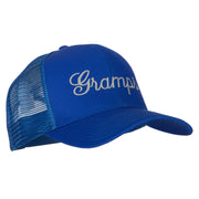 Gramps Embroidered Solid Cotton Mesh Pro Cap