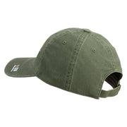 U.S. Army 23rd Infantry Division Embroidered Washed Solid Pigment Dyed Cotton Twill Brass Buckle Cap - Olive OSFM