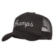 Gramps Embroidered Solid Cotton Mesh Pro Cap