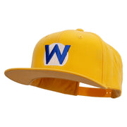 Mario Luigi Wario Waluigi Symbol Embroidered 6 Panel High Profile Structured Snapback - Gold OSFM