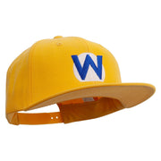 Mario Luigi Wario Waluigi Symbol Embroidered 6 Panel High Profile Structured Snapback - Gold OSFM