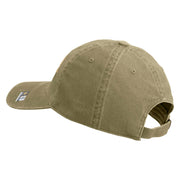 U.S. Army 23rd Infantry Division Embroidered Washed Solid Pigment Dyed Cotton Twill Brass Buckle Cap - Khaki OSFM