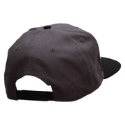 Live Streamer  Embroidered Two Tone Flat Bill Snapback - Black-Charcoal OSFM