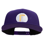 Mario Luigi Wario Waluigi Symbol Embroidered 6 Panel High Profile Structured Snapback - Purple OSFM