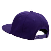 Mario Luigi Wario Waluigi Symbol Embroidered 6 Panel High Profile Structured Snapback - Purple OSFM