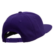 Mario Luigi Wario Waluigi Symbol Embroidered 6 Panel High Profile Structured Snapback - Purple OSFM