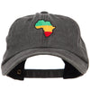 Rasta Africa Map Embroidered Unstructured Cap