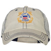 US Coast Guard Anchors Veteran Embroidered Low Profile Cotton Mesh Cap