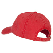 Arkansas with Map Outline Embroidered Washed Cotton Twill Cap