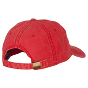 Arkansas with Map Outline Embroidered Washed Cotton Twill Cap