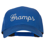 Gramps Embroidered Solid Cotton Pro Style Cap