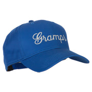 Gramps Embroidered Solid Cotton Pro Style Cap