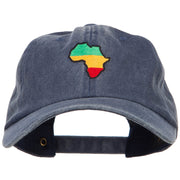 Rasta Africa Map Embroidered Unstructured Cap