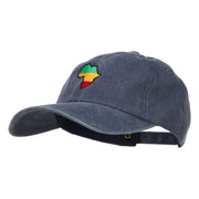 Rasta Africa Map Embroidered Unstructured Cap