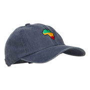 Rasta Africa Map Embroidered Unstructured Cap