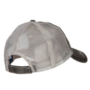 US Coast Guard Anchors Veteran Embroidered Low Profile Cotton Mesh Cap