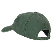 Arkansas with Map Outline Embroidered Washed Cotton Twill Cap