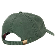 Arkansas with Map Outline Embroidered Washed Cotton Twill Cap