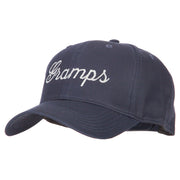 Gramps Embroidered Solid Cotton Pro Style Cap