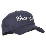 Gramps Embroidered Solid Cotton Pro Style Cap