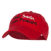 Dear Santa I Was Framed Embroidered Cap