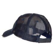 US Coast Guard Anchors Veteran Embroidered Low Profile Cotton Mesh Cap