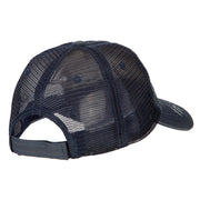 US Coast Guard Anchors Veteran Embroidered Low Profile Cotton Mesh Cap