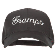 Gramps Embroidered Solid Cotton Pro Style Cap