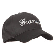 Gramps Embroidered Solid Cotton Pro Style Cap