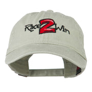 Race 2 Win Embroidered Washed Cap