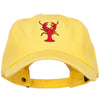 Lobster Embroidered Unconstructed Cap