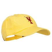 Lobster Embroidered Unconstructed Cap