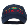 Celebrating First Christmas Embroidered Low Cap