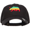 Rasta Cali Bear Embroidered Unstructured Cap